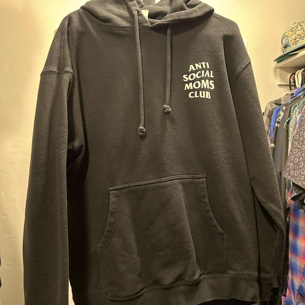 Anti Social Moms Club Black Hoodie